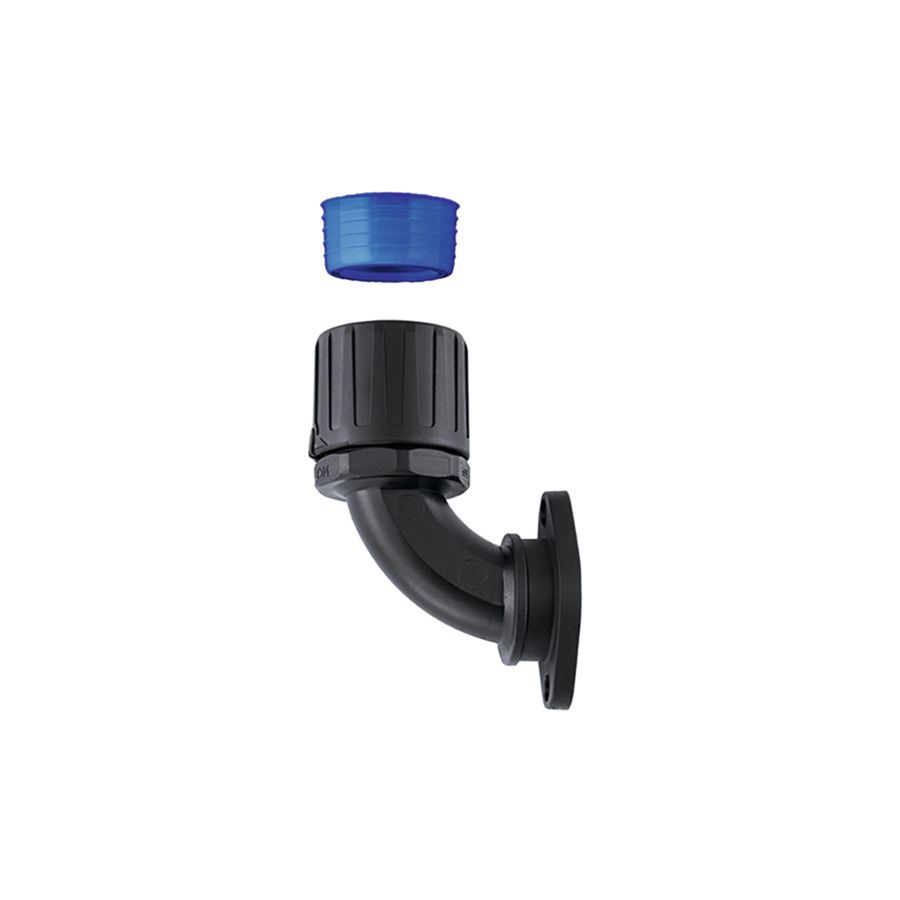 Wellrohrverschraubung PA Ø16mm IP66 90°Wink Polyamid (PA) Schnapp