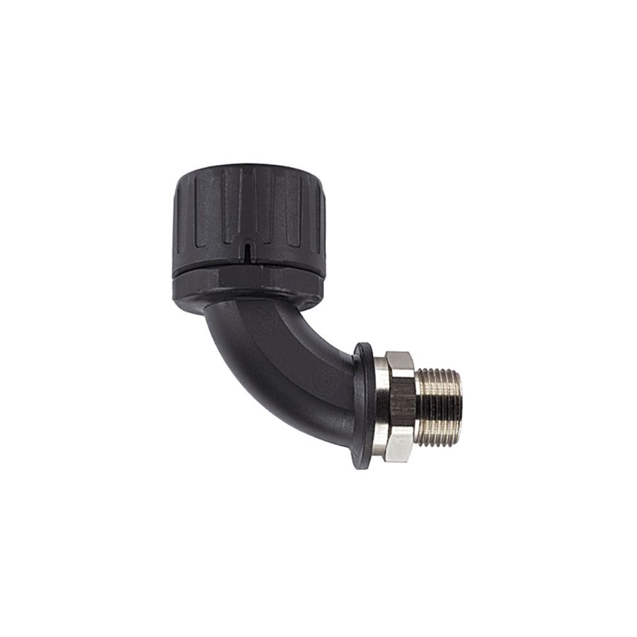 Wellrohrverschraubung PA Ø21mm PG16 IP66 Polyamid (PA) 90°Wink Schnapp 13mm