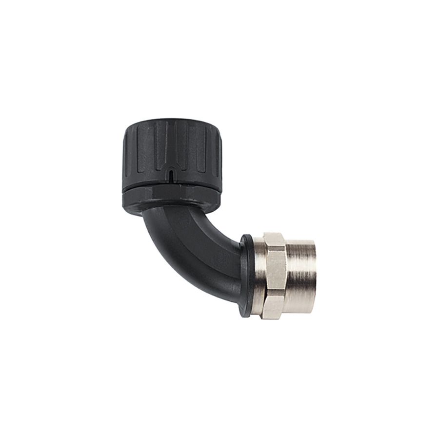 Wellrohrverschraubung Kst/Metall Ø21mm M20x1,5 M20 x 1,5 IP66 90°Wink Schnapp