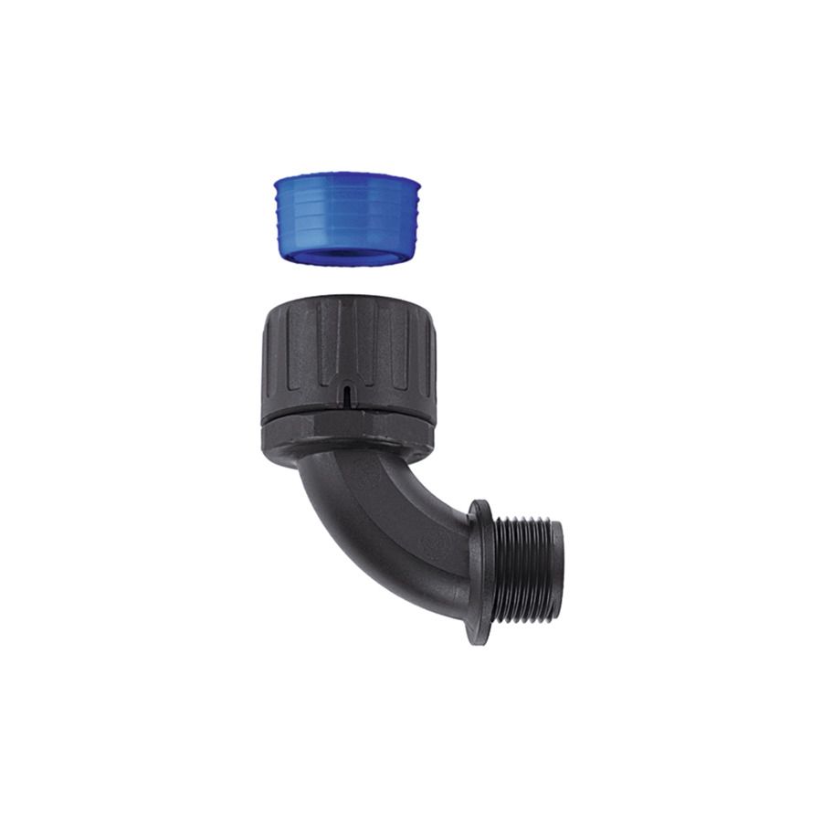 Wellrohrverschraubung PA Ø34mm M32x1,5 IP66 Polyamid (PA) M32 x 1,5 90°Wink