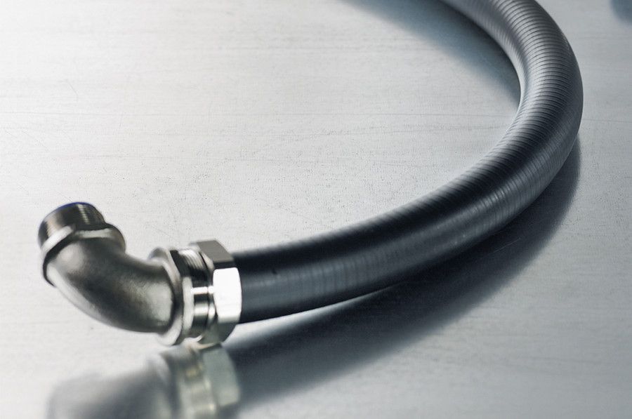 Metallschutzschlauch ST PVC Ø12mm IP68 sw Polyvinylchlorid (PVC) -20-105°C