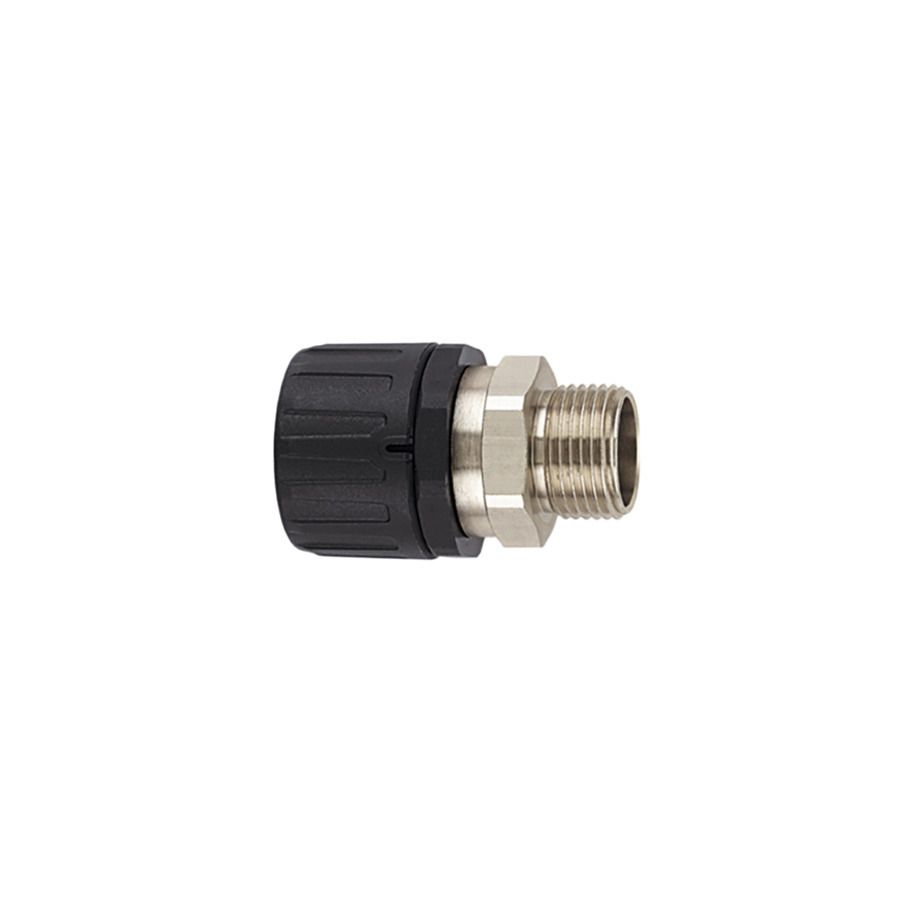 Wellrohrverschraubung Ms Ø28mm PG21 IP66 ger Schnapp 14mm