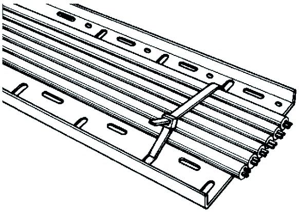 Kabelbinder L320mm sw 7,6x2mm PA -40-85°C Polyamid (PA) KstZunge/Nase