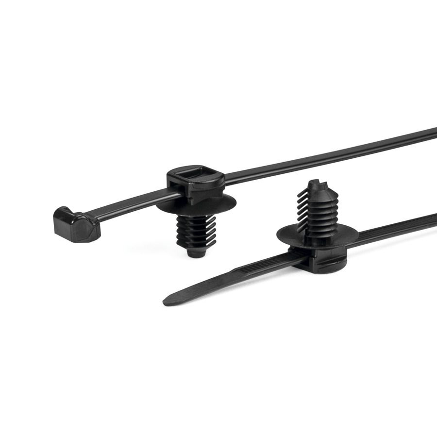 Kabelbinder L200mm sw 4,6x1,3mm PA -40-105°C Polyamid (PA) KstZunge/Nase