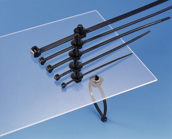 Kabelbinder L200mm sw 4,6x1,3mm PA -40-105°C Polyamid (PA) KstZunge/Nase