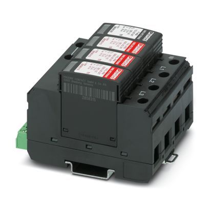 Überspannungsableiter Netzform-TN-S 3TE 250VAC 30VDC 1,9kV m.Fernmeldekont 20kA