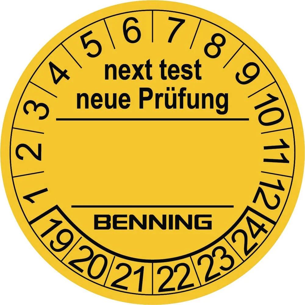 Prüfetikett ge 300 Prüfplaketten auf einer Rolle