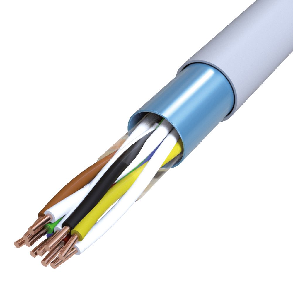 Fernmeldekabel Eca J-YSTY 5x2x0,8 gr R100 Kl.1 &#x3D; eindrähtig Farbe Folie Lagen
