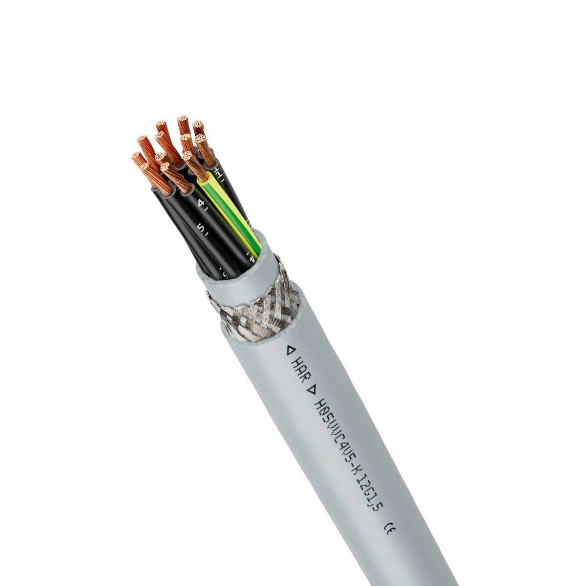 PVC-Steuerleitung Eca ÖLFLEX 18G1 gr R50 gesch Ø18,9mm Polyvinylchlorid (PVC)