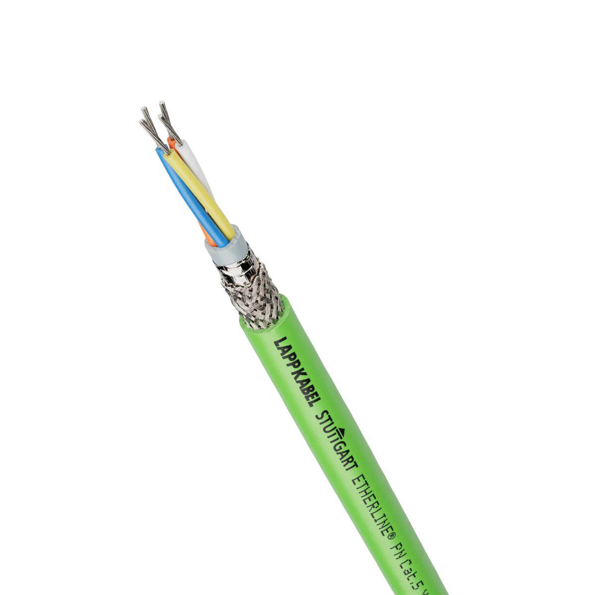 LAN-Kabel Cat5 ETHERLINE PN 2x2x0,34 gn R100 Kl.2 = mehrdrähtig Polyolefine
