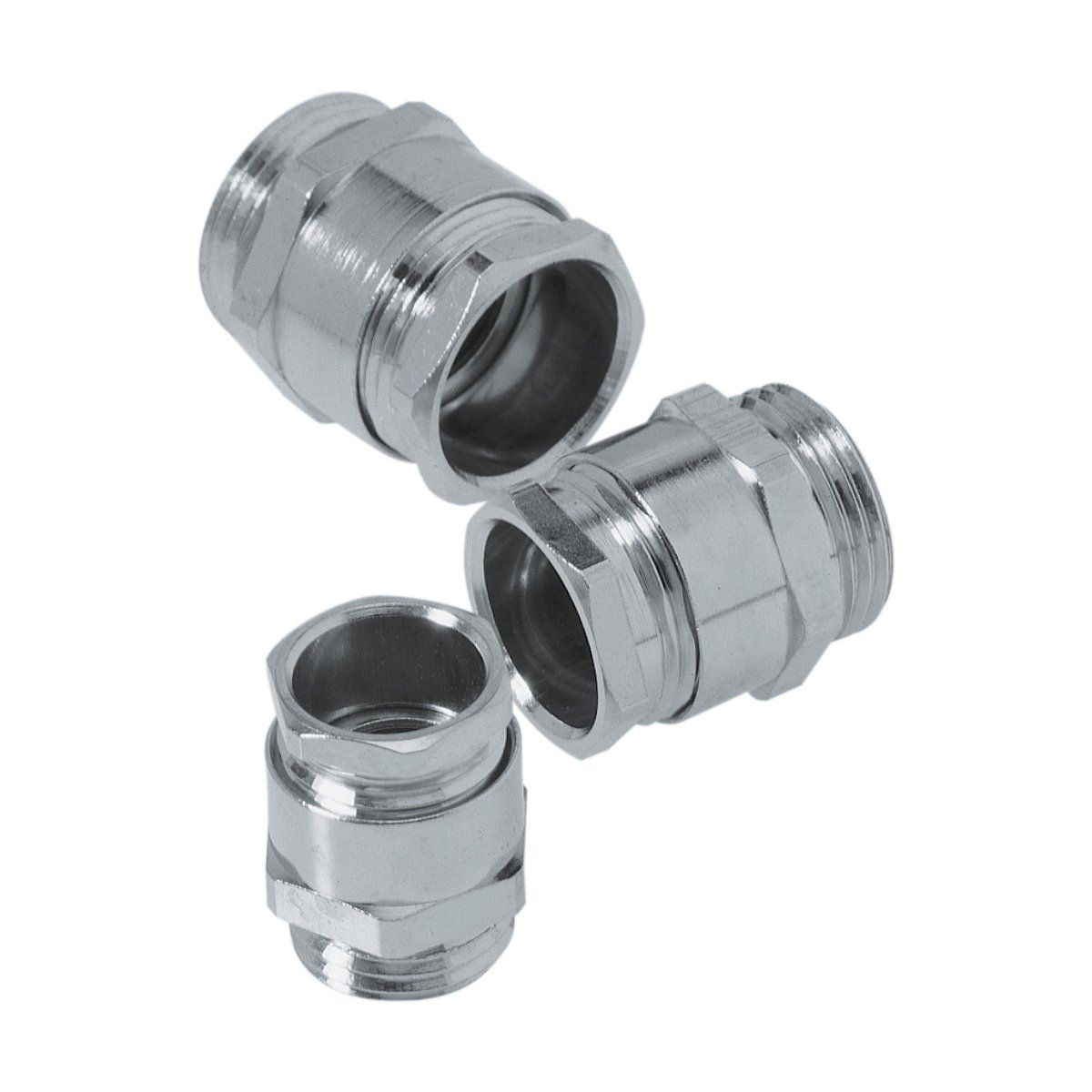 Kabelverschraubung PG9 Ms si vernick 6mm IP54 ger m.Zugentlastung