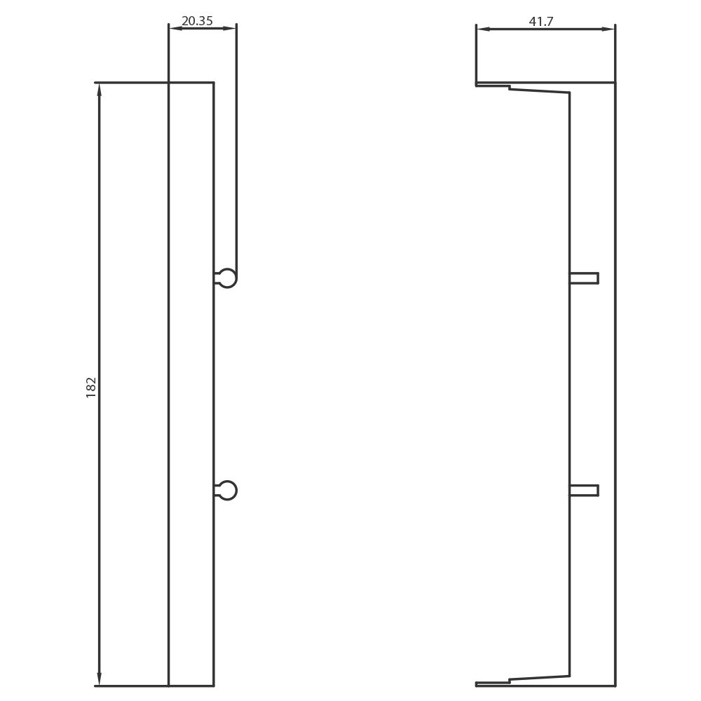 Sammelschienensystem 40,6mm