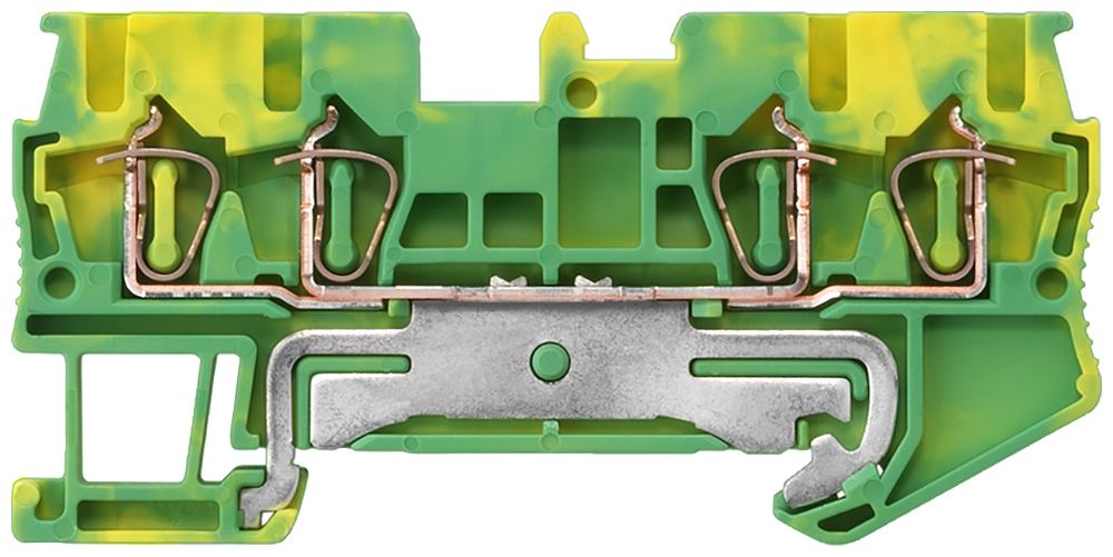 Schutzleiter-Reihenklemme 2,5qmm gn/ge 1Etage TS35 Hutschiene TH35