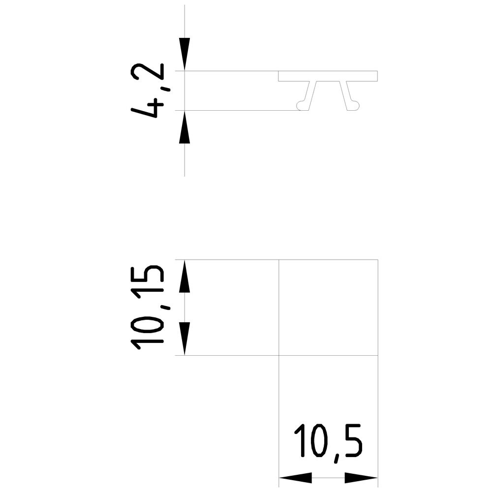 Klemmenmarkierung ws RM=4,2mm 31-40 horiz