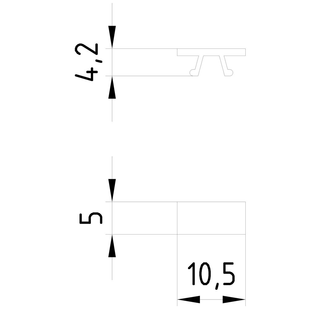 Klemmenmarkierung ws RM=5,2mm 51-60 vert