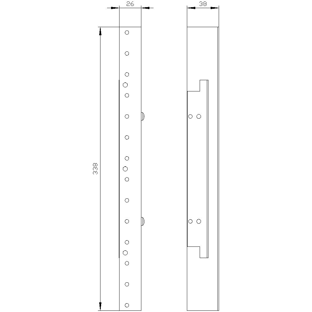 Sammelschienenträger 5p 60mm