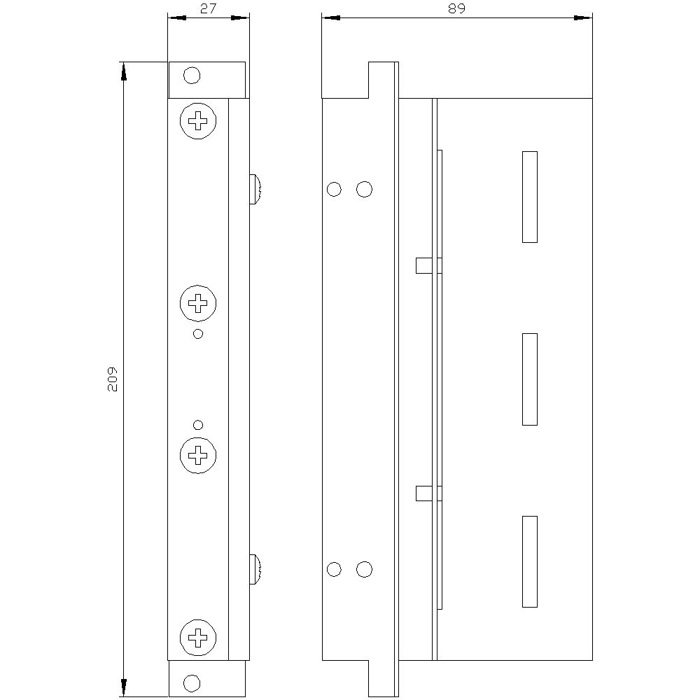 Sammelschienenträger 6p 60mm