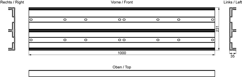 Modulträger f. IO Module/ET200PRO