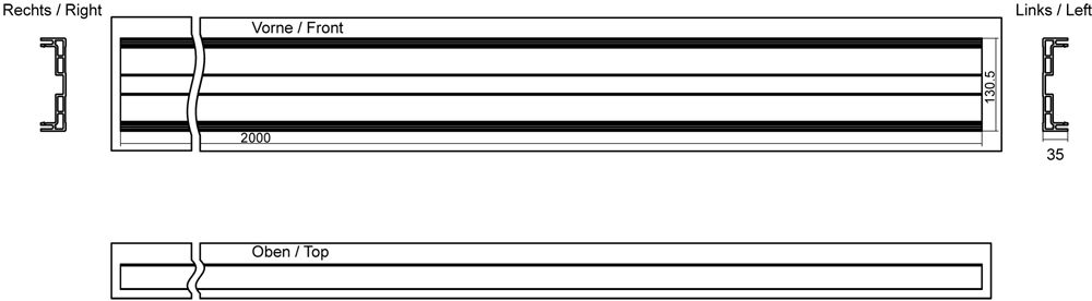 Baugruppenträger f.Tragschien Tragschienenmontage möglich