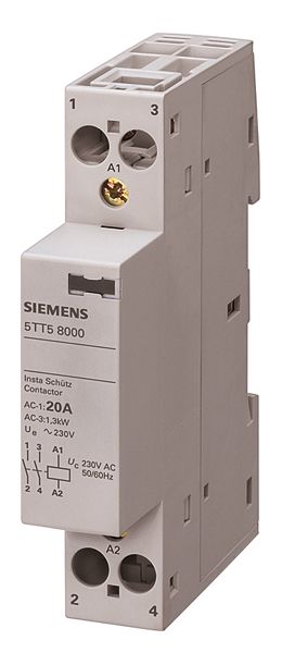 Installationsschütz 40A 24V/AC 400V/AC 4S 4000W/AGL 3TE