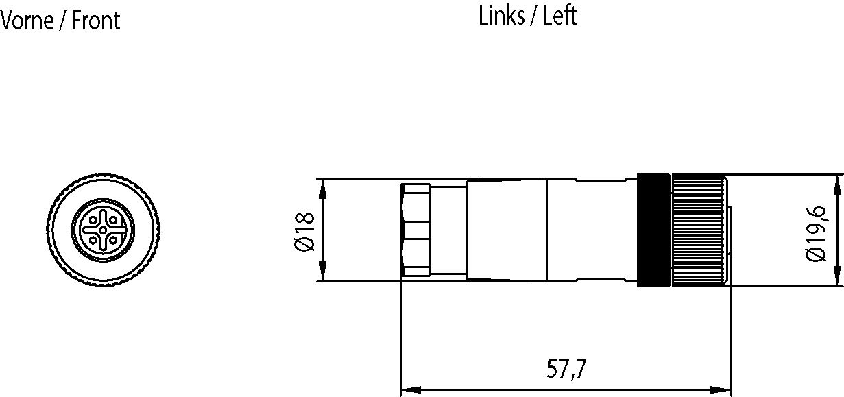 Anschlussbuchse z. Anschluss v. SCALANCE