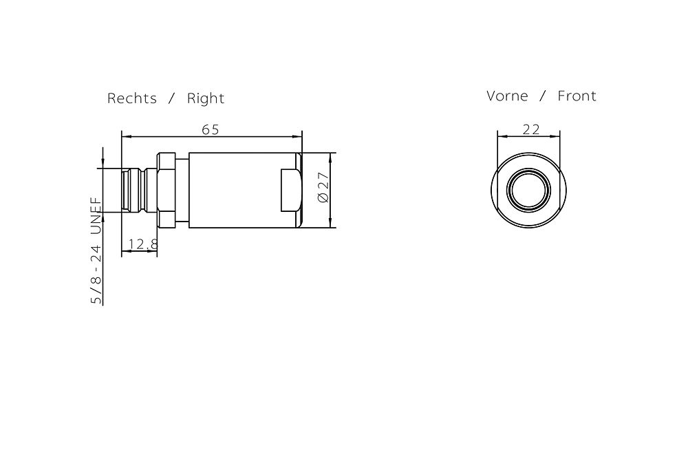 N-Stecker RG58 50Ohm Crimp/Crimp