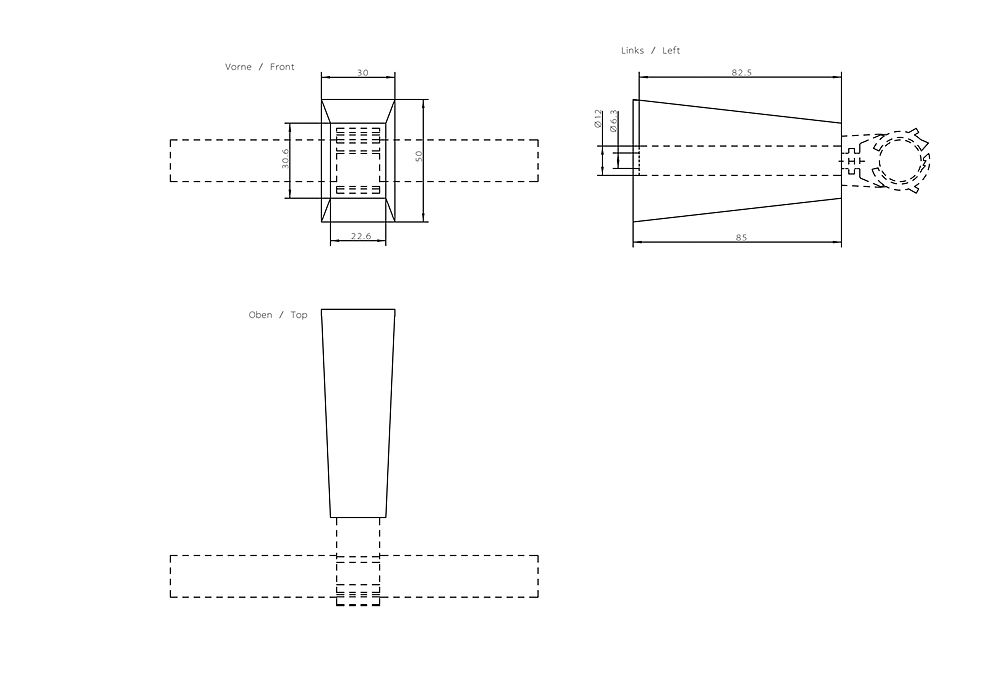 Zubehör Steuerungen Abstandshalter 85mm