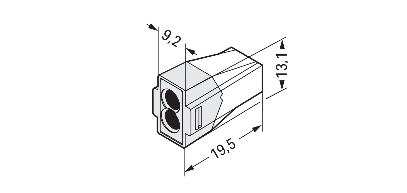 Steckklemme 2f 400V 32A 1,5-4qmm ws f.Massivleit