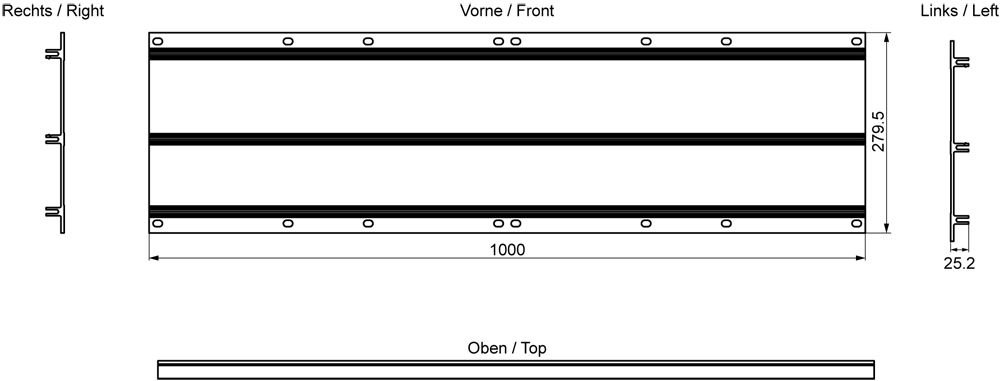 Modulträger f. IO Module/ET200PRO