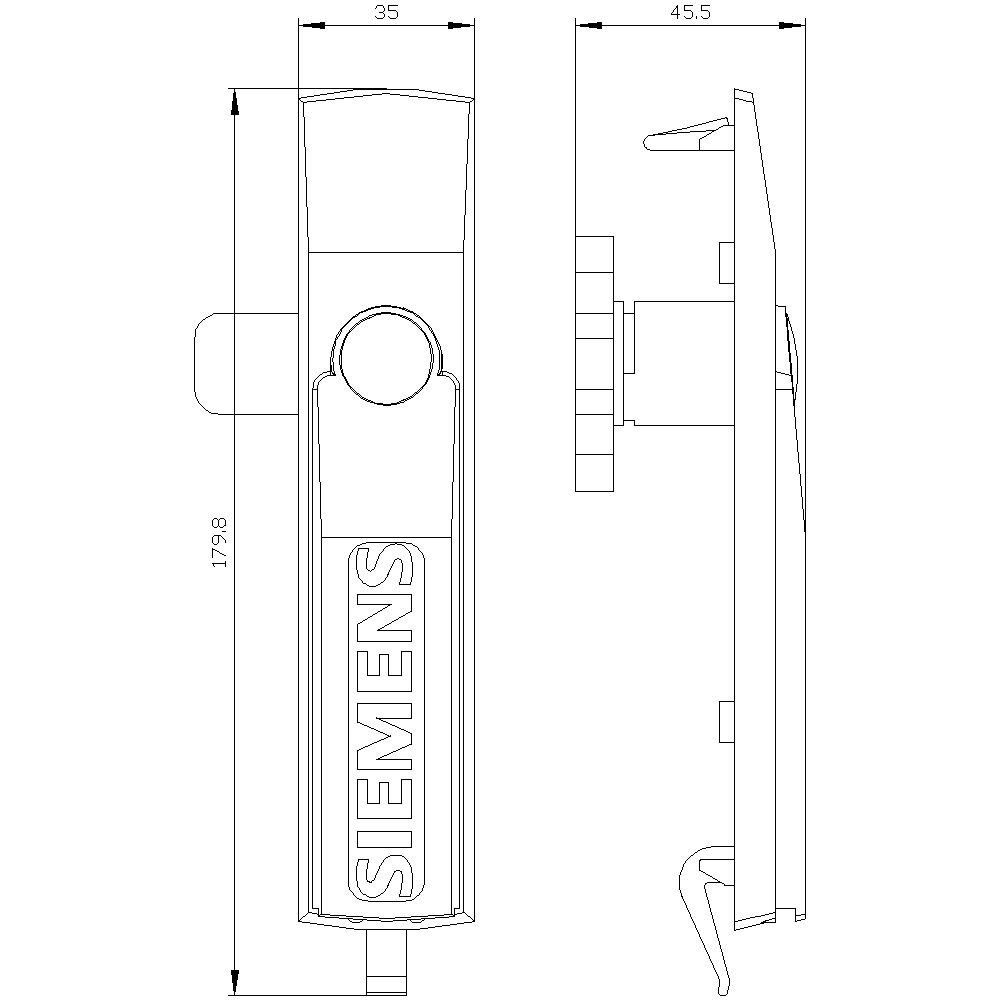 Schließung Schwenkhebel