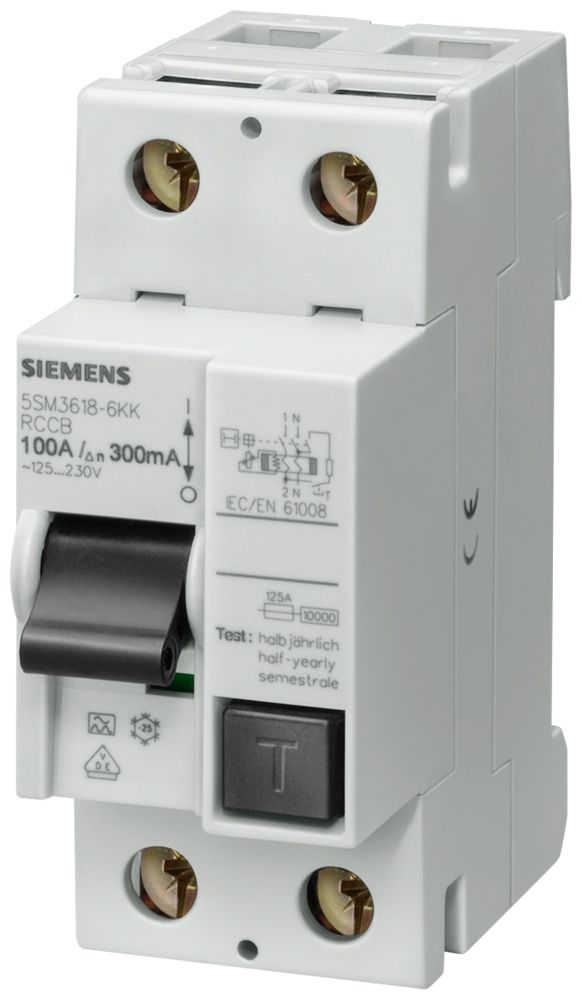 FI-Schutzschalter A 2p 230V 100A 0,03A 2TE REG 10kA 1kA/stoß