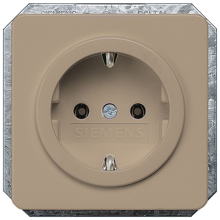 Steckdosenabdeckung DELTAprofil brz