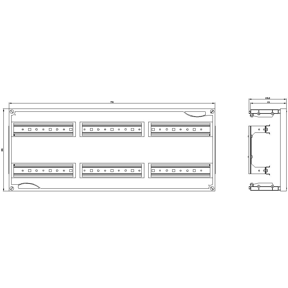 Verteilerbaugruppe REG 12TE 2st