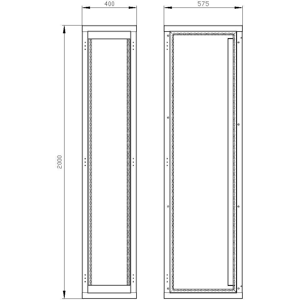 Abschottung 400x600mm ST lack