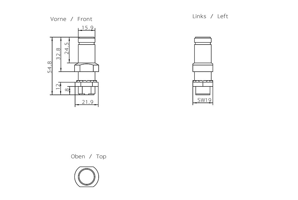 Blitzstromableiter N/N female/female