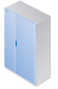 Doppeltür asym IP54 ST H2000xB800mm