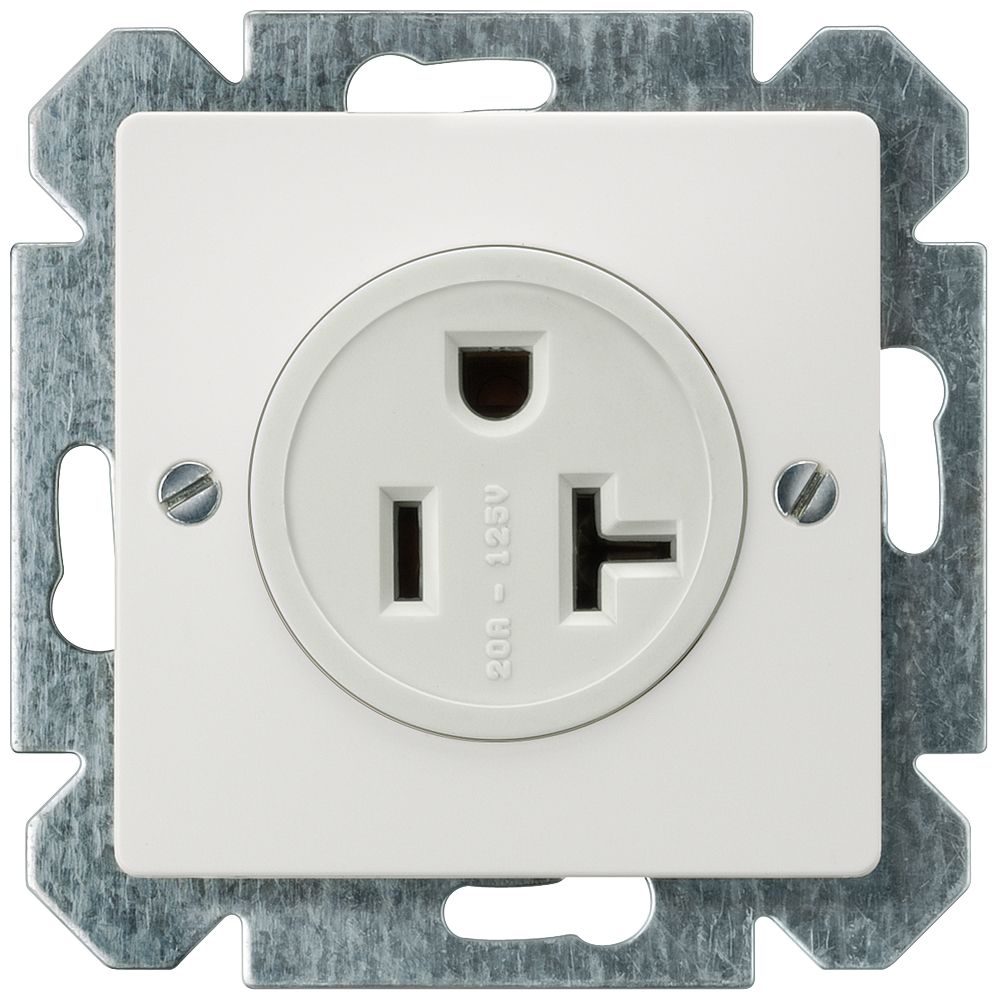 Steckdose 1f ti-ws glz DELTAi-sys UP USA/CA/CN titanweiß IP20