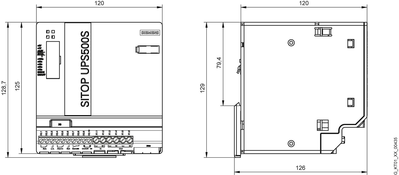 USV REG Offline 360VA 0,15min 22-29V 120x125x125mm