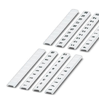 Klemmenmarkierung ws RM&#x3D;6,2mm 1-10 vert