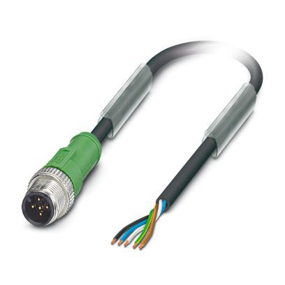 Sensor-Aktorkabel 5p 1,5m fr.Ende ger M12 PUR hfr Polyurethan (PUR)