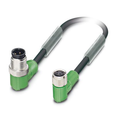 Sensor-Aktorkabel 4p 3m M8 Female abgew M12 PUR Polyurethan (PUR) hfr