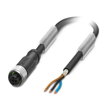 Sensor-Aktorkabel 3p 3m M12 Female ger fr.Ende Polyurethan (PUR) hfr