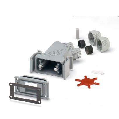 Steckverbindergehäuse 67.4x90.4x24mm, IP67