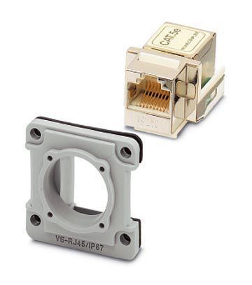 Modularer Steckverbinder Bu, RJ45 8(4), Cat.5E
