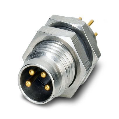 Rundsteckverbinder 4p 48V 4A IP67 -40-85°C
