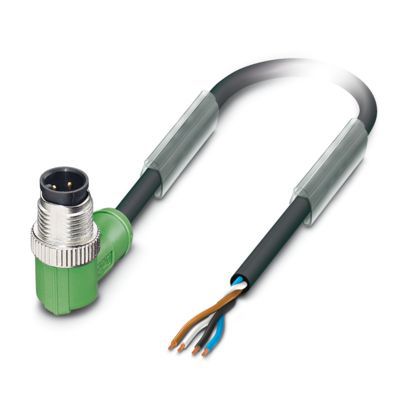 Sensor-Aktorkabel 4p 10m fr.Ende ger M12 PUR hfr Polyurethan (PUR)