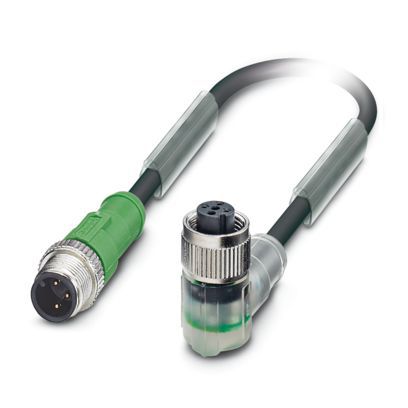 Sensor-Aktorkabel 3p 0,3m M12 Female hfr abgew M12 PUR Polyurethan (PUR)