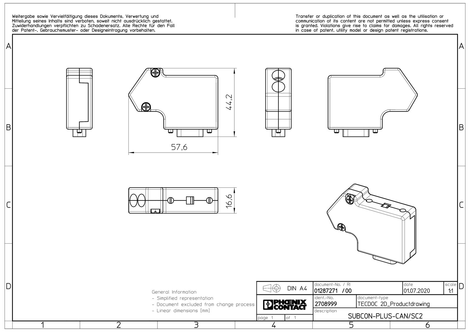 D-Sub Steck 9p Crimp female