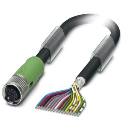 Sensor-Aktorkabel 17p 5m M12 Female ger fr.Ende Polyurethan (PUR)