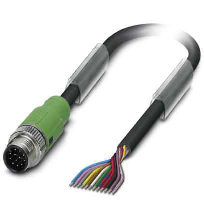 Sensor-Aktorkabel 12p 10m fr.Ende ger M12 PUR hfr Polyurethan (PUR)
